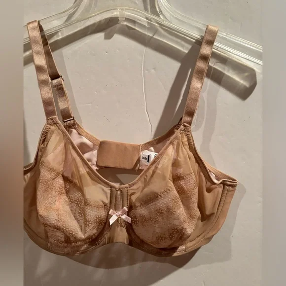 Chantelle Elegant Tan Lace 36DD Bra - Picture 2 of 9